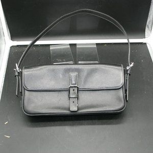 COACH No.KOS-7784 Black Leather Handbag